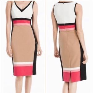 White House Black Market (WHBM) Colorblock Dress